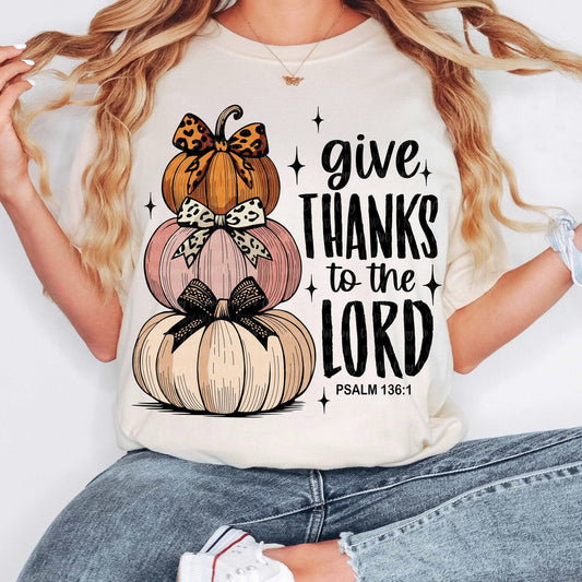 Give Thanks- Fall tee