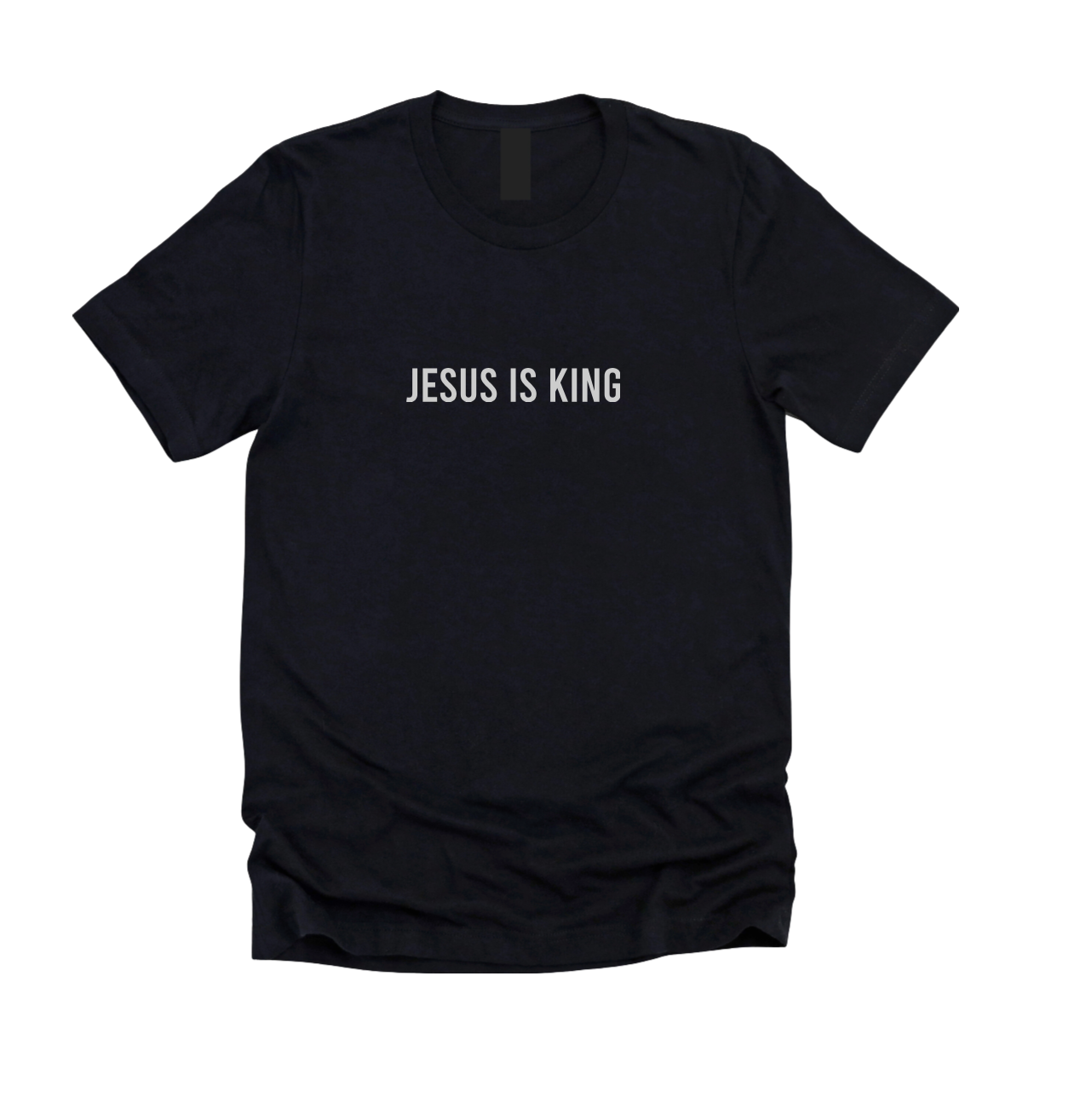Jesus is King Reflective Black Tee